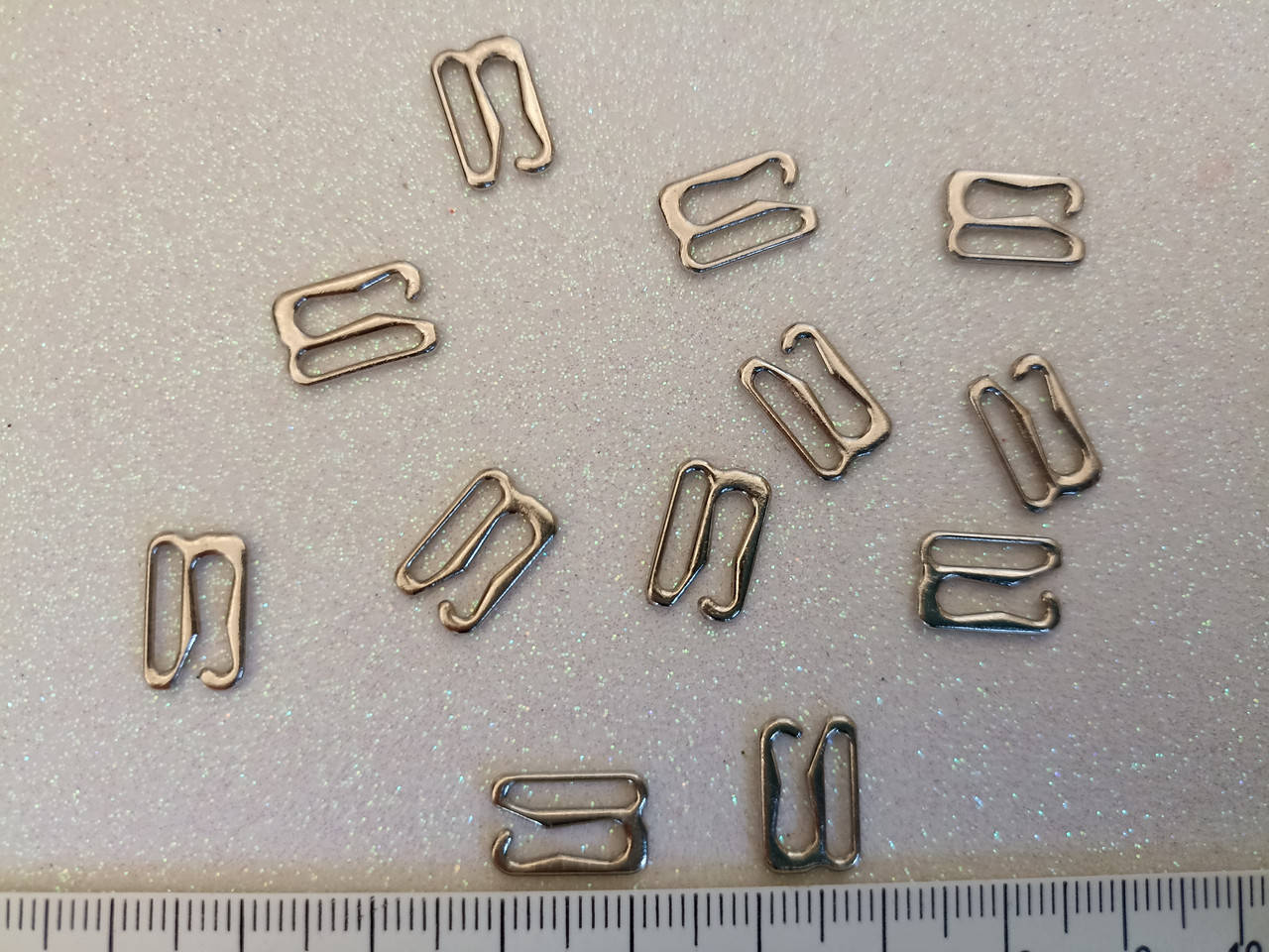 

10мм регулятор для бретелей бюстгальтера крючок застежка металл серебро, Серебристый