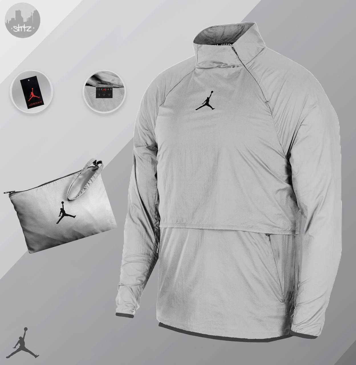 

Ветровка Анорак Jordan grey / куртка осенне-весенняя