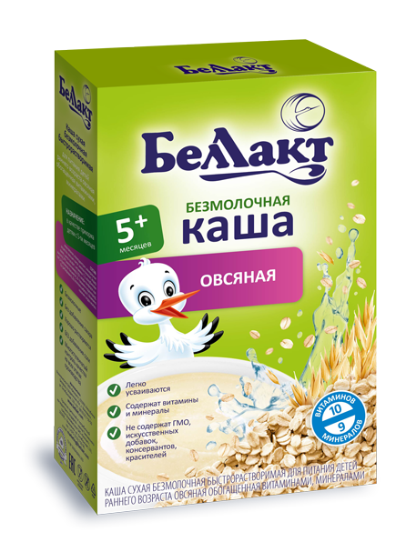 

Каша сухая безмолочная быстрорастворимая для детского питания овсяная