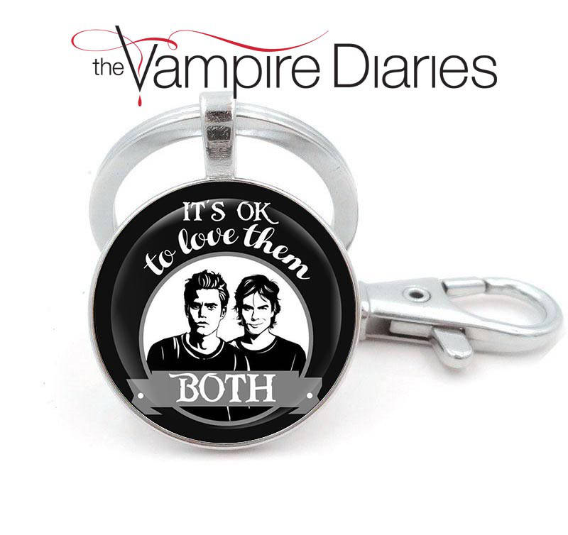 

Брелок Дневники Вампира Vampire Diaries Елена Стефан и Деймон