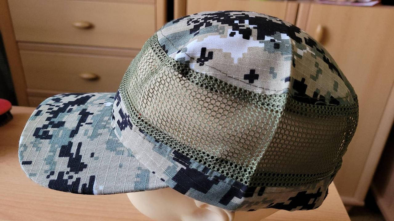 

Камуфляжная военная мужская кепка-немка с сеткой пиксель, Хаки