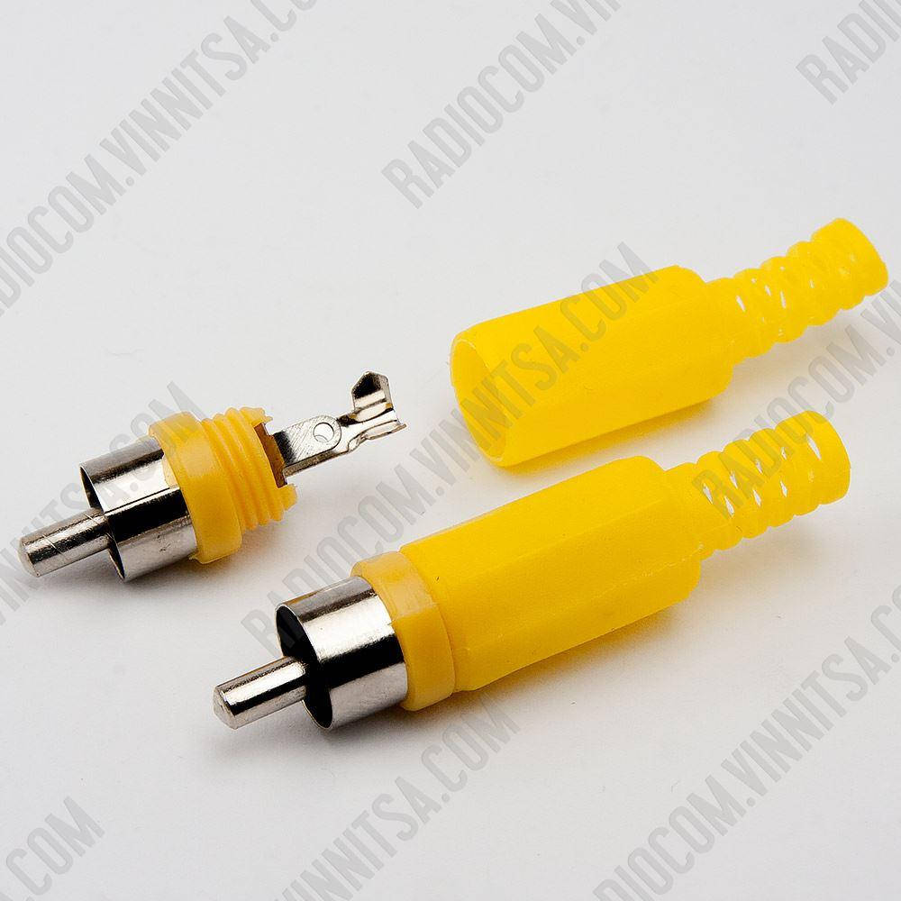 

Шт. RCA пластм. на кабель желт. РАЗЪЕМЫ РАЗНЫЕ, Желтый