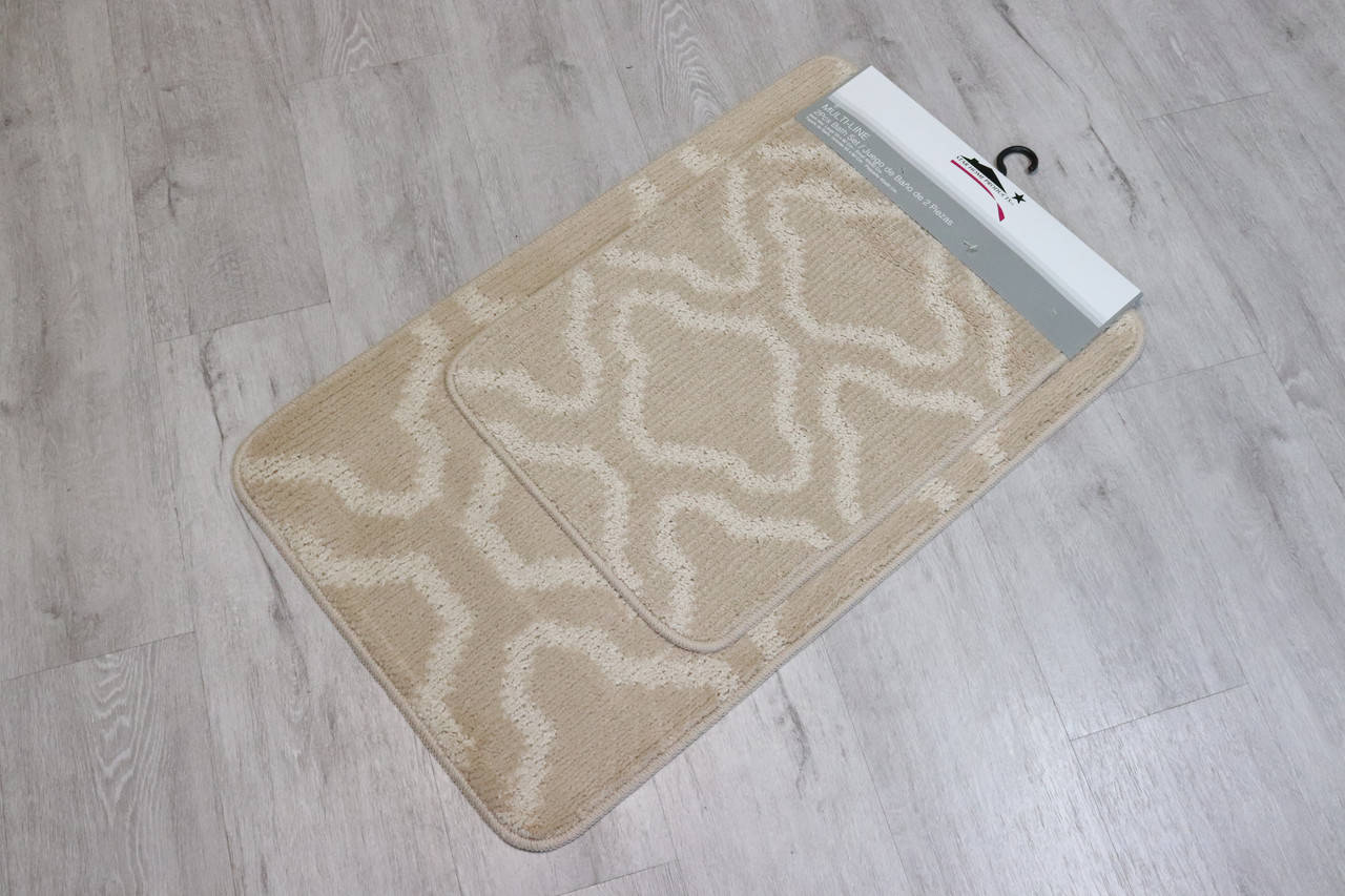 

Набор ковриков на резиновой основе 50*80 см, Бежевый