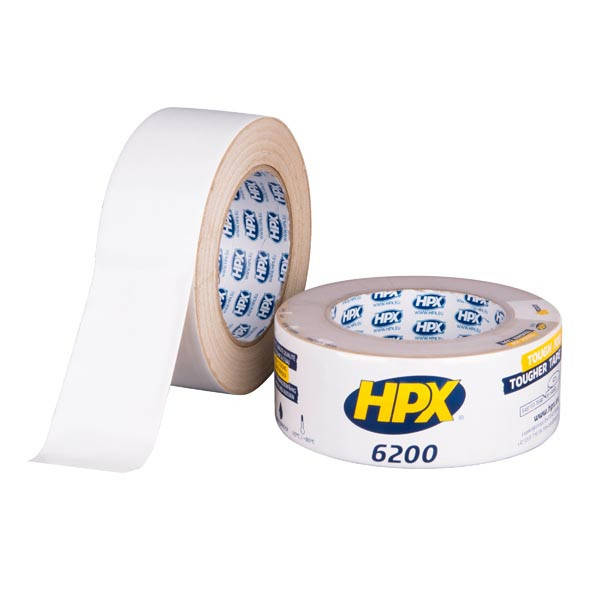 

HPX 6200 - 48мм х 25м - белая армированная ремонтная лента, Белый