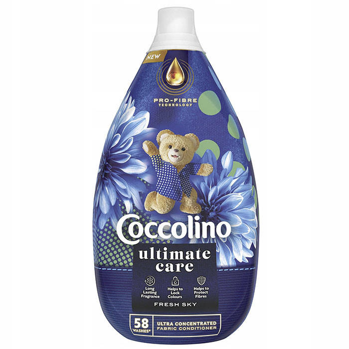

Ополаскиватель для белья Coccolino Fresh Sky 870 мл 58 циклов стирки