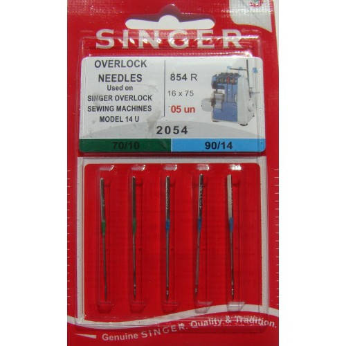 

Игла Singer 16x75 № 70-90 OVERLOCK с тонкой колбой