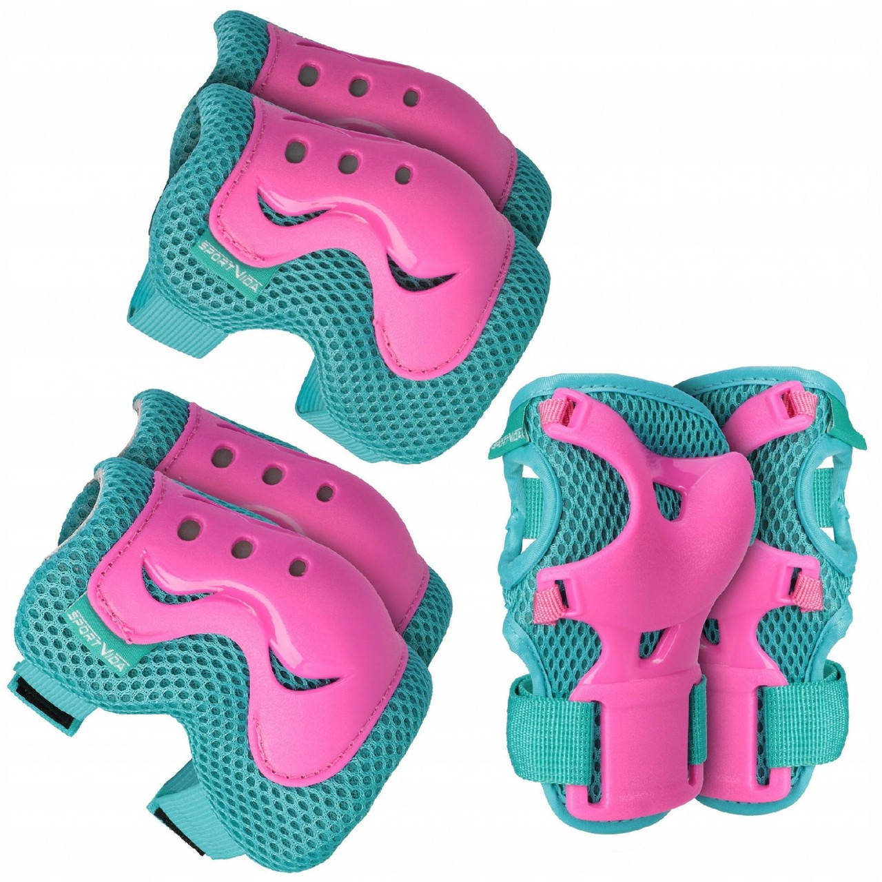 

Комплект защитный SportVida SV-KY0002-M Size M Blue/Pink