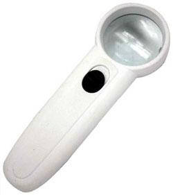 

Лупа ручная MG6B-2, 37х15mm, LED-подсветка, стекло, Белый