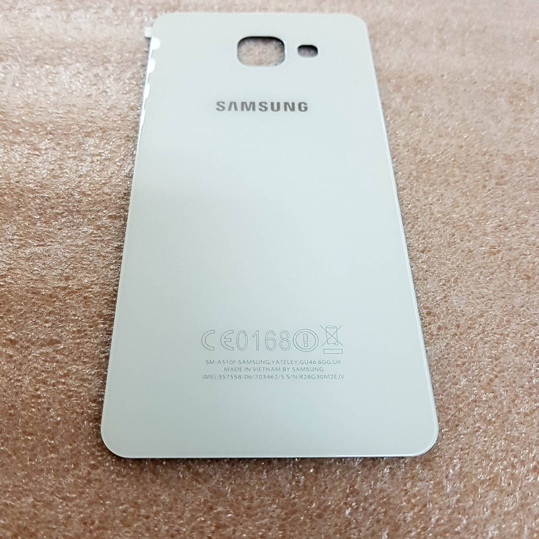 

Задняя крышка для Samsung Galaxy A5 2016 A510 белая стеклянная, Белый
