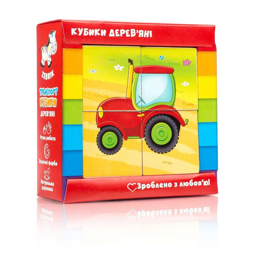 

Дерев’яні кубики “Транспорт”, Vladi Toys