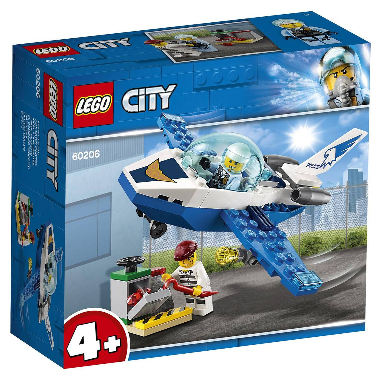 

LEGO ЛЕГО City Воздушная полиция: патрульный самолёт 60206 (54 детали)