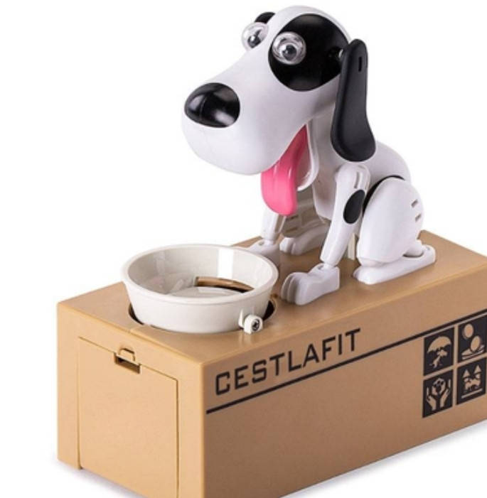 

Интерактивная Собака-копилка My Dog Piggy Bank - Белая, Белый