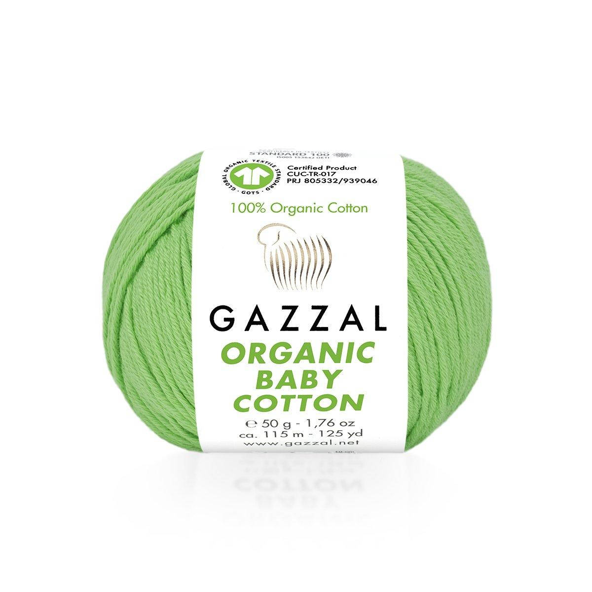 

Gazzal Organic Baby Cotton № 421 салатовый