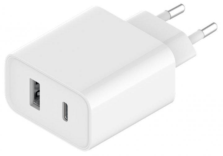 

Сетевое зарядное устройство Xiaomi Mi 33W USB + Type-C BHR4996GL White, Белый