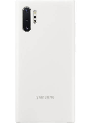 

Оригинальный чехол Samsung Silicone Cover White для Galaxy Note 10 Plus SM-N975, Белый