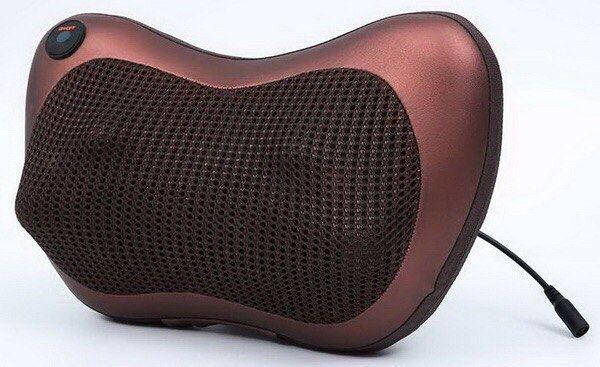 

Массажная подушка для дома и машины Massage pillow с подогревом, Коричневый
