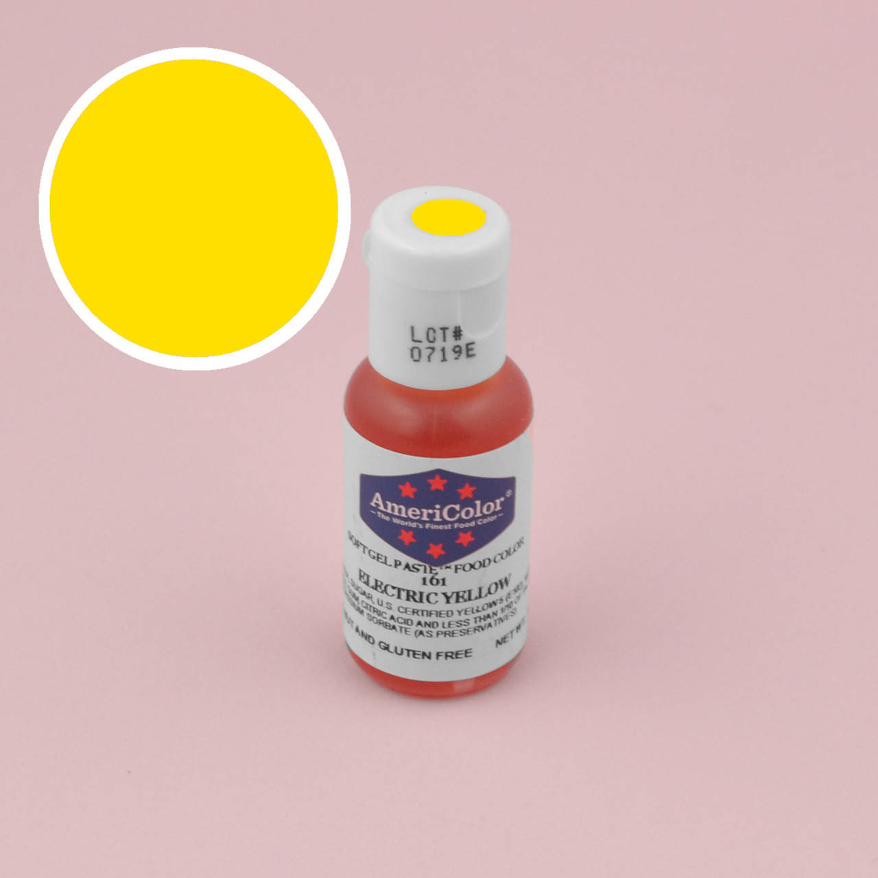 

Гелевая краска AmeriColor Желтый электрик/Electric Yellow 21 гр