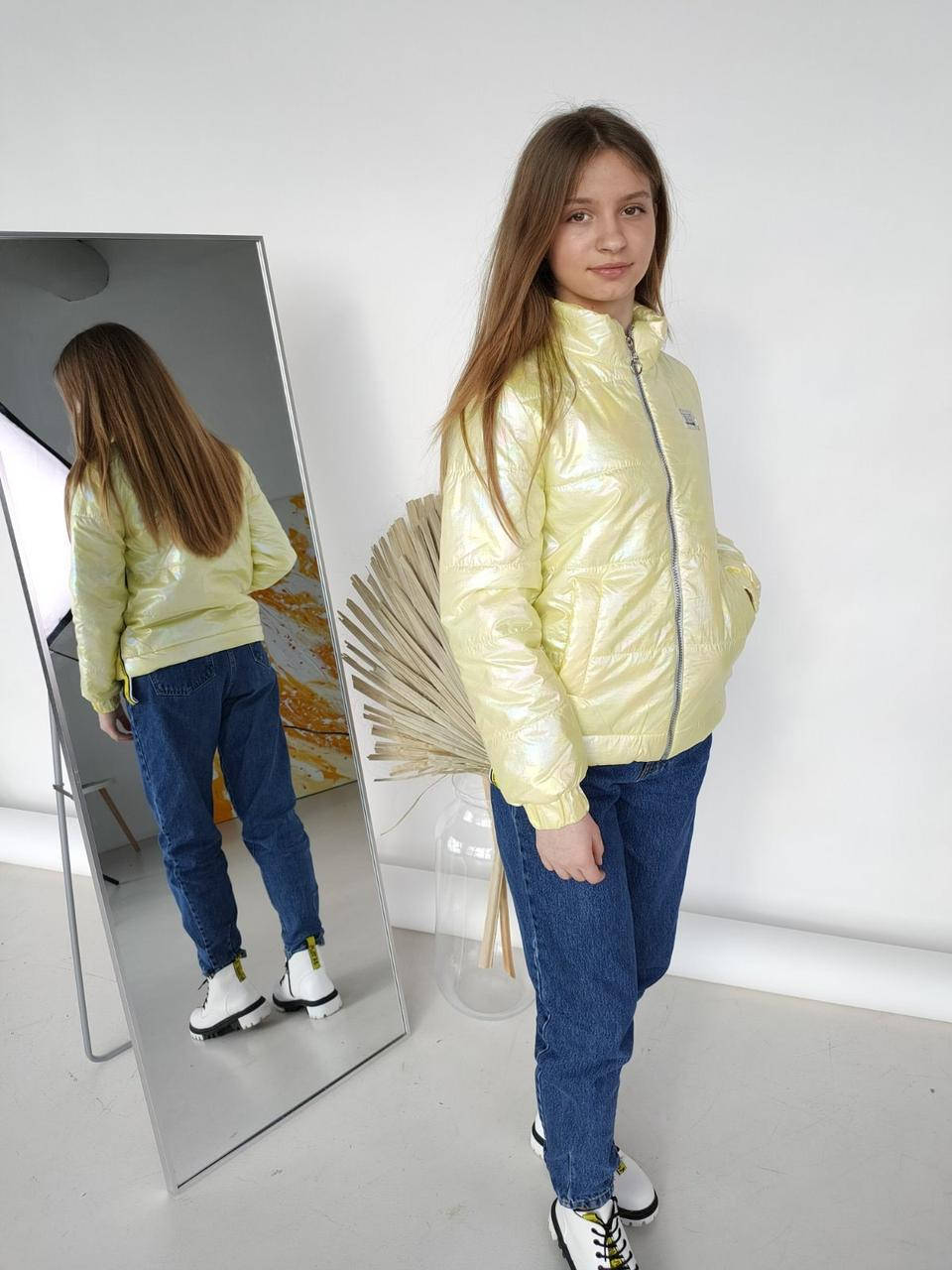 

Весенняя куртка для девочек, Розовый