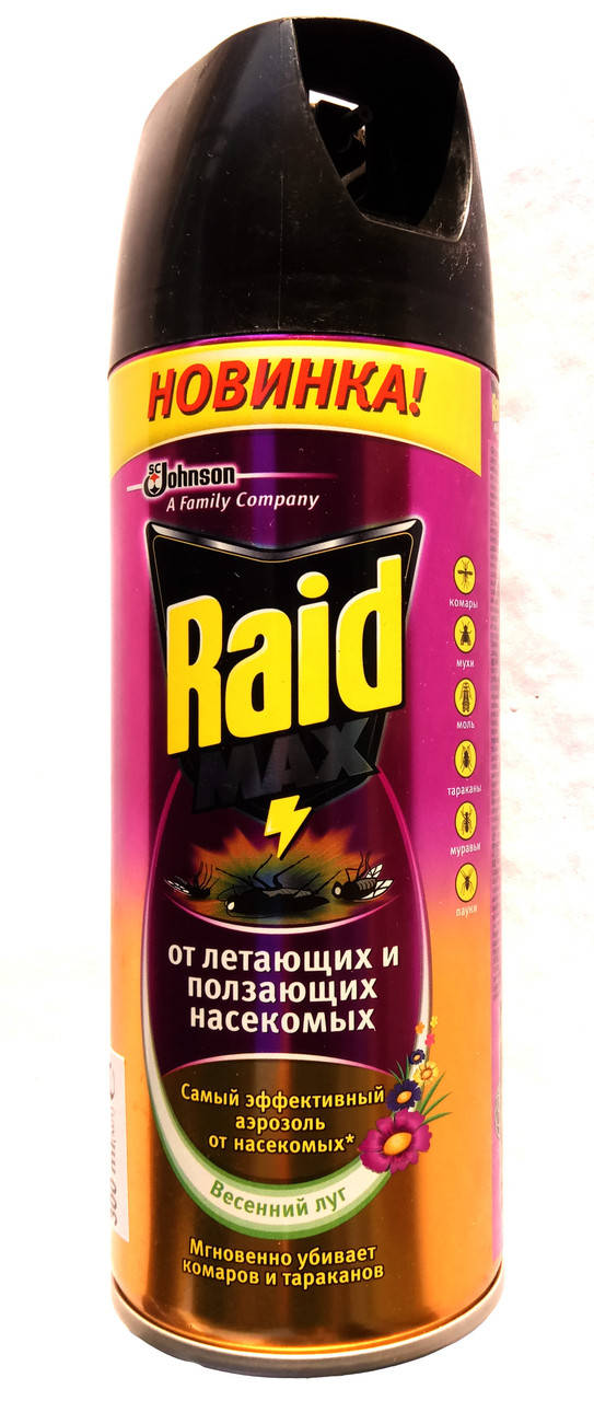 

Рэйд Весенний луг от летающих и ползающих насекомых Raid 300мл