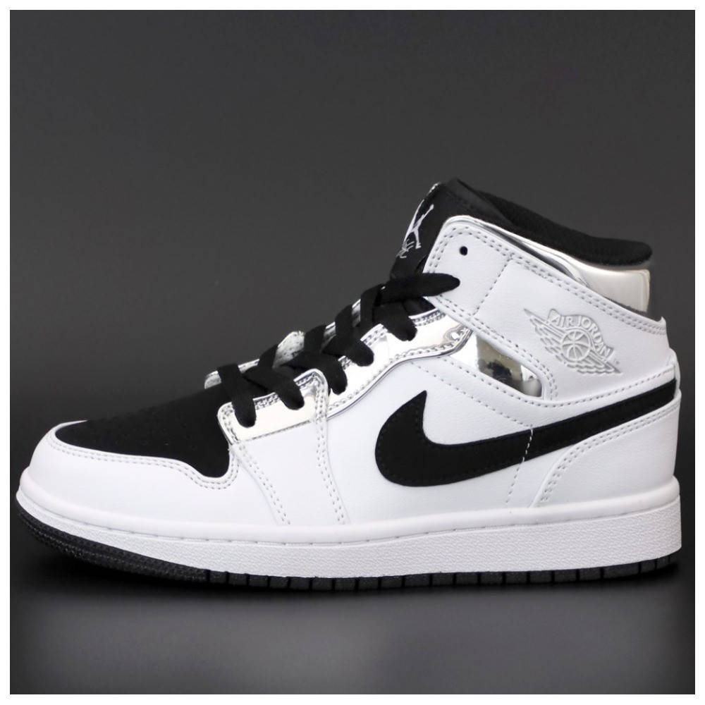 

Женские кроссовки Nike Air Jordan 1 Retro Mid, кожаные кроссовки найк аир джордан 1 ретро мид, Белый