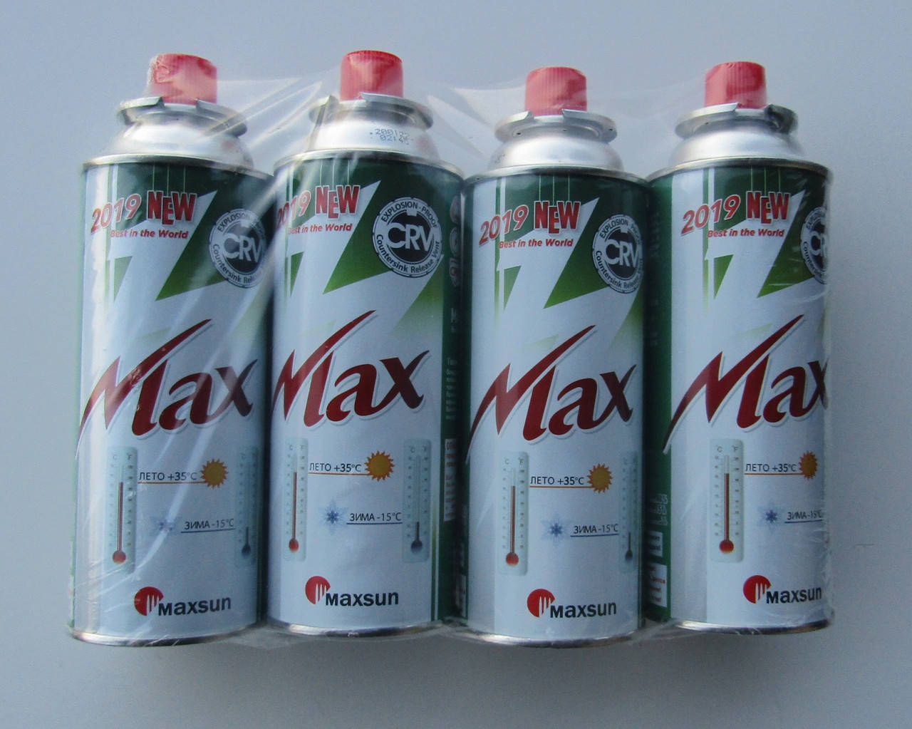 

Maxsun Баллон газовый MAX CRV 220 грам (цанговий) - всесезонный, легкий, туристический