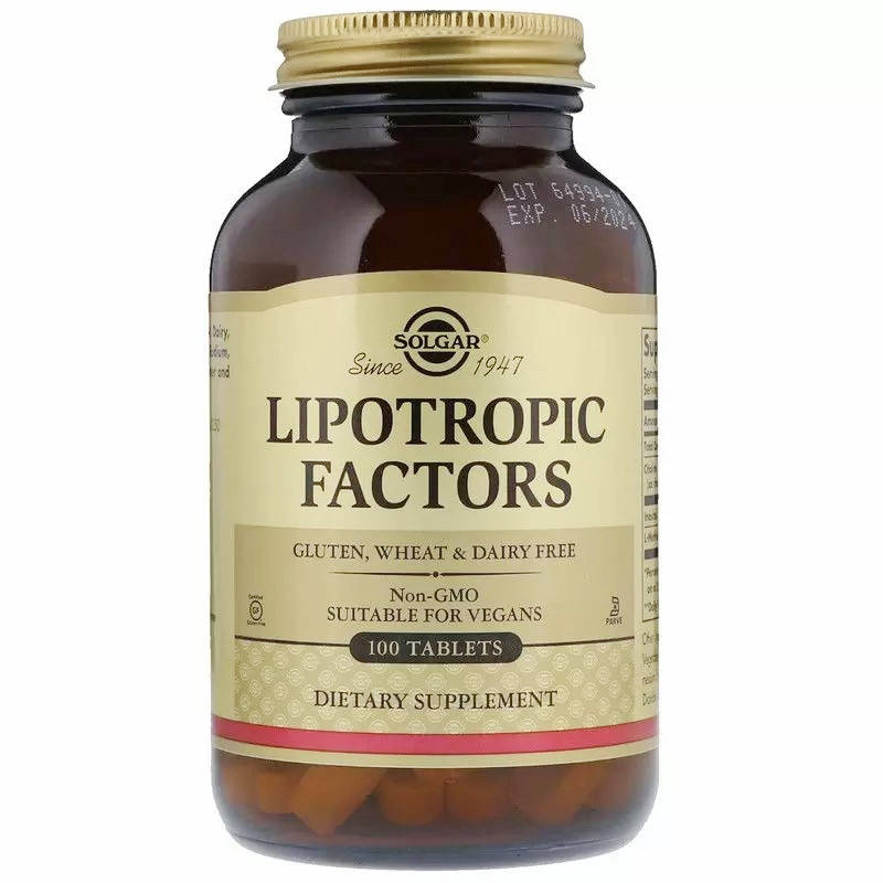 

Липотропный фактор Solgar Lipotropic Factors 100 таблеток