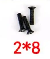

Винтик M2*8 черный (Комплект по 100шт)