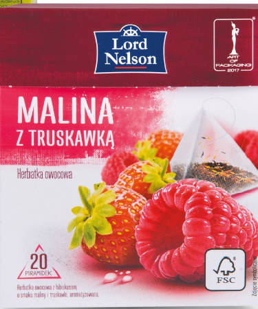 

Чай Lord Nelson malina z truskawka 20 пакетов