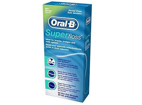 

Зубная нить Oral-B Super Floss, 50 Stück., Белый