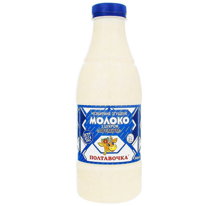 

Сгущенное молоко 8,5 % с Сахаром Полтавочка Премиум 920 г Украина