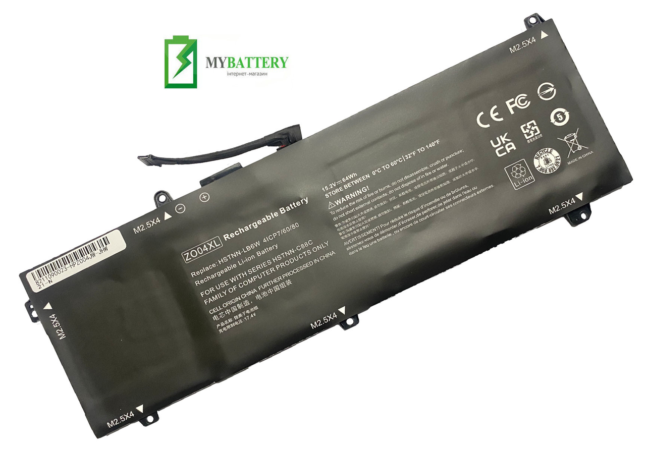 

Аккумуляторная батарея HP ZO04XL ZBook Studio G3 G4 Mobile Workstation ZO04 ZO06 ZO06XL 808396-421 808450-001, Черный