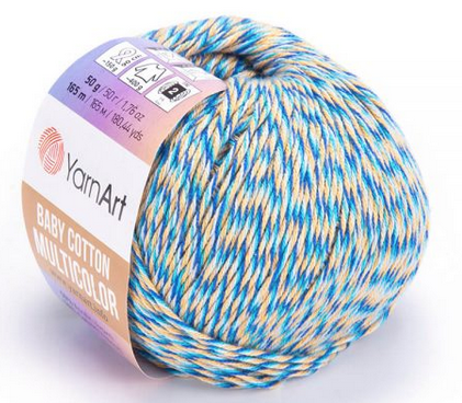 

Пряжа Baby cotton Multicolor Yarnart-5211