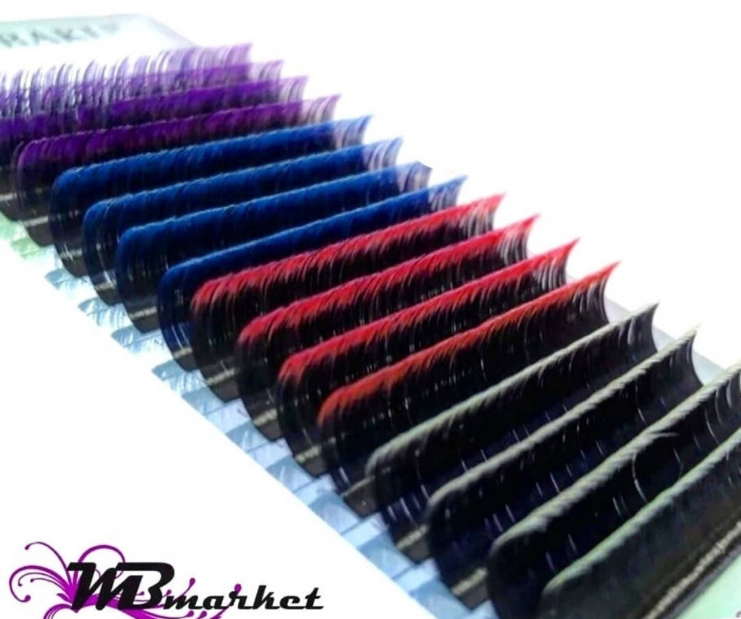 

Ресницы Nagaraku MIX Ombre D 0.07 (7-15 мм)