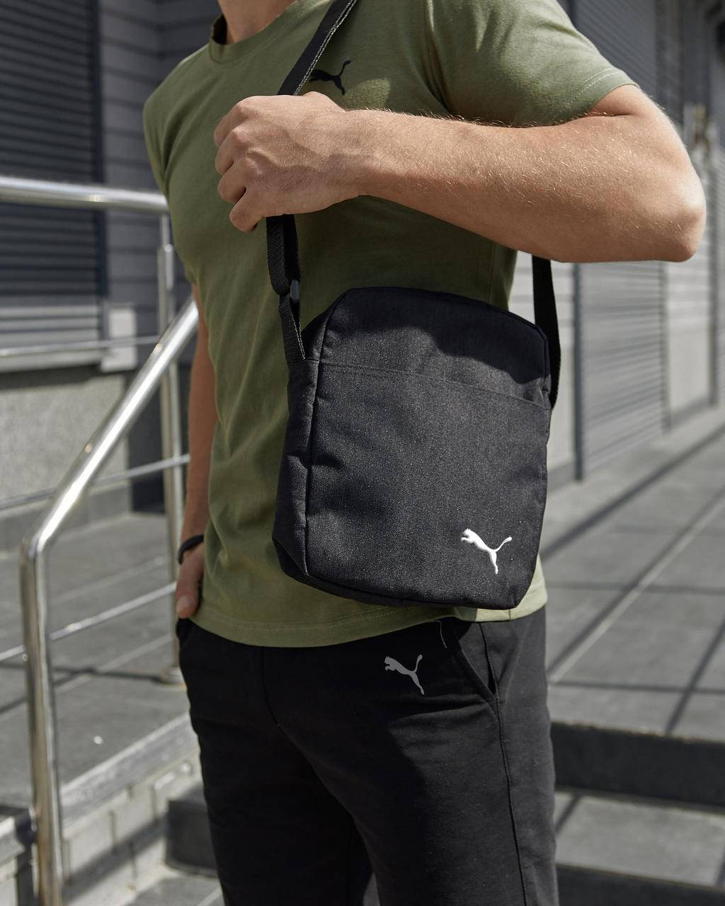 

Комплект футболка хаки Puma + Шорты + Барсетка