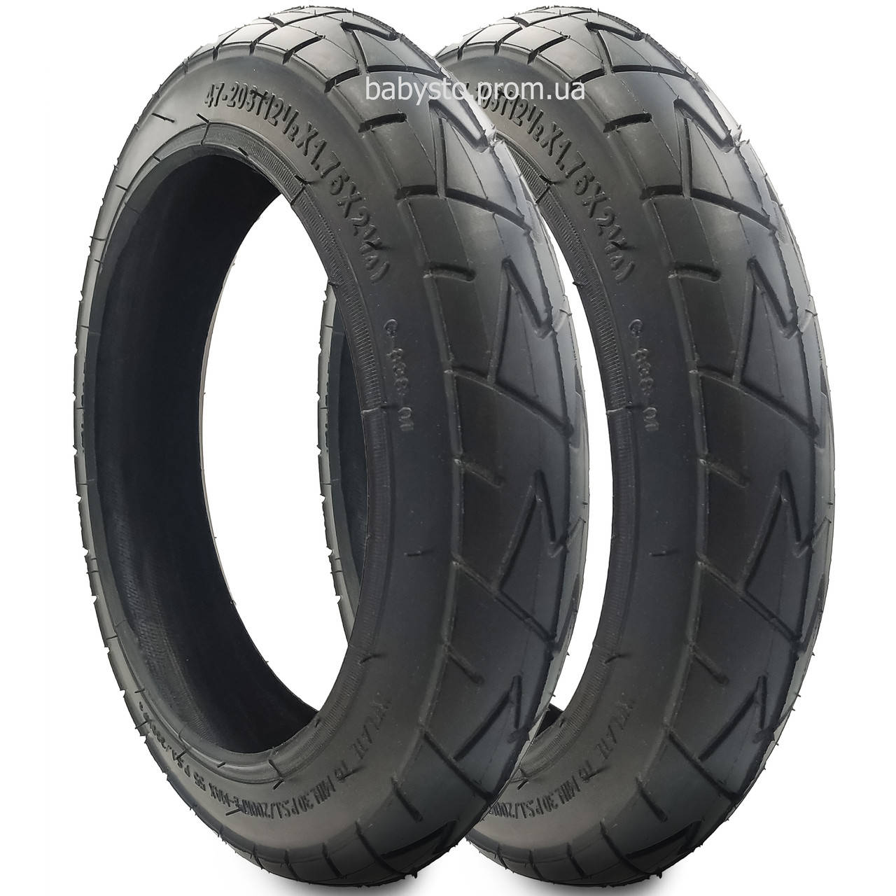 

Комплект Покрышка Onyx 2шт 12 1/2 х 1,75 х 2 1/4 (47-203) Rubena, Черный