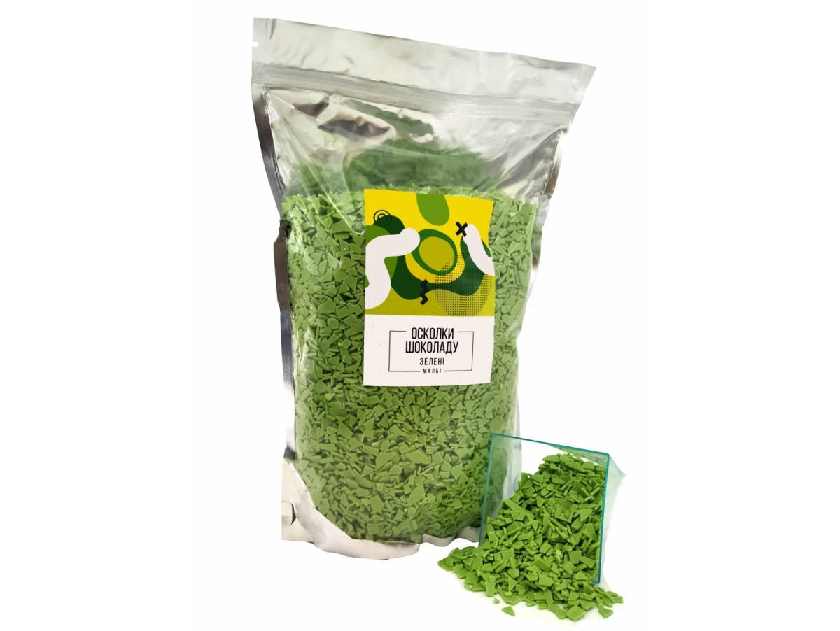 

Осколки шоколада зеленые 1кг