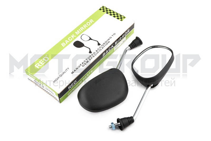 

Зеркала Honda DIO (черные с хромированной ножкой) "MANLE", Черный