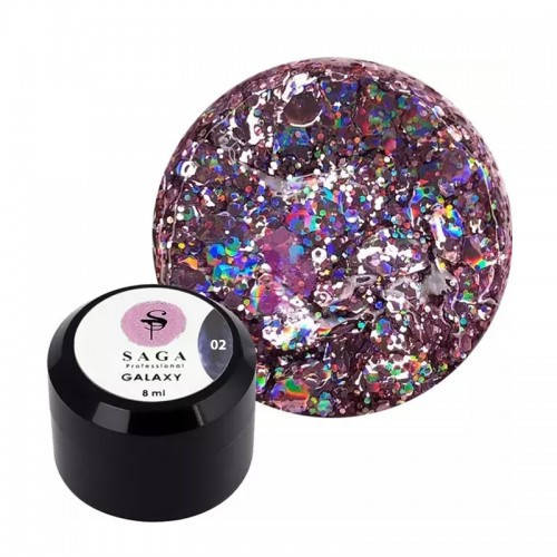 

База Saga Professional Galaxy glitter №2, 8 мл