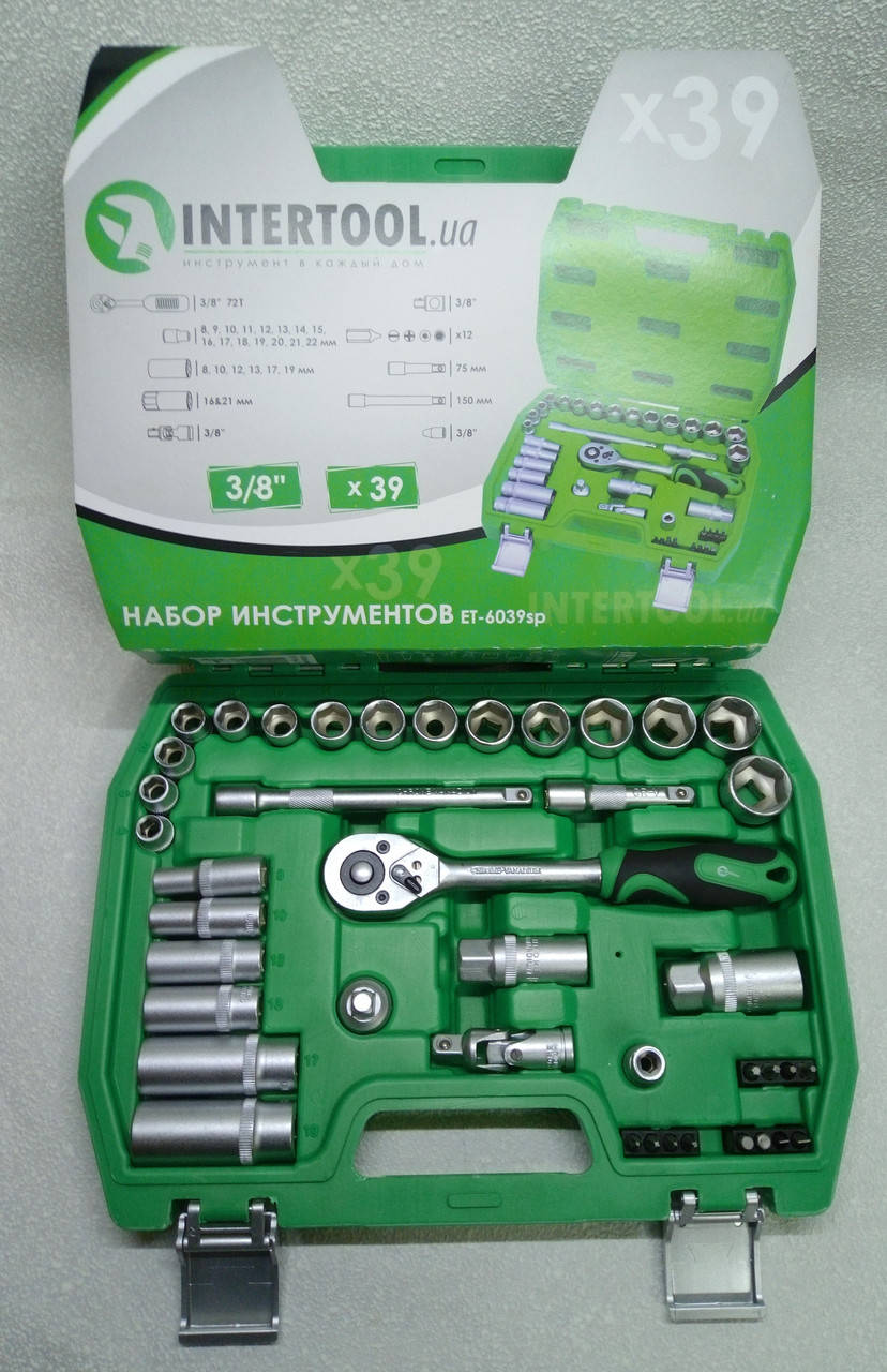 

Набор инструментов Intertool Semi Professional 39 единиц 3/8