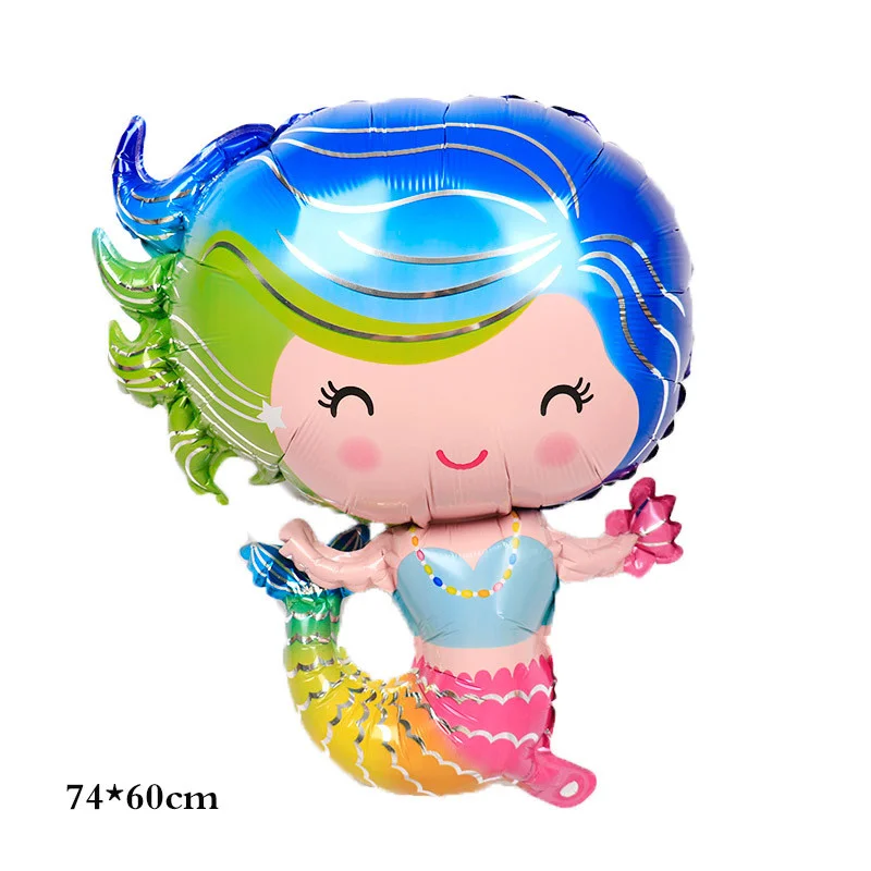 

Фольгированный шарик КНР (74х60 см) Русалочка, Разные цвета