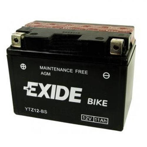 

EXIDE YTZ12-BS Мото аккумулятор 11 А/ч, 210 А, (+/-), 150х87х110 мм