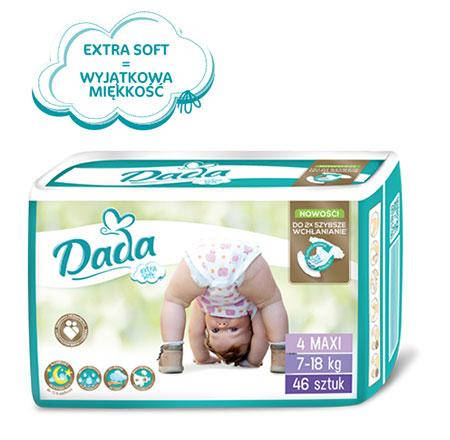 

Подгузники DADA Extra Soft 4(46 шт) от 7 до 18 кг