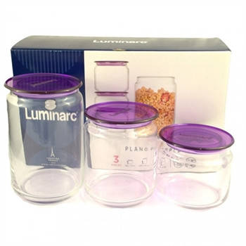 

Набор банок Luminarc Pot Jar для сыпучих 3 шт (N3453)