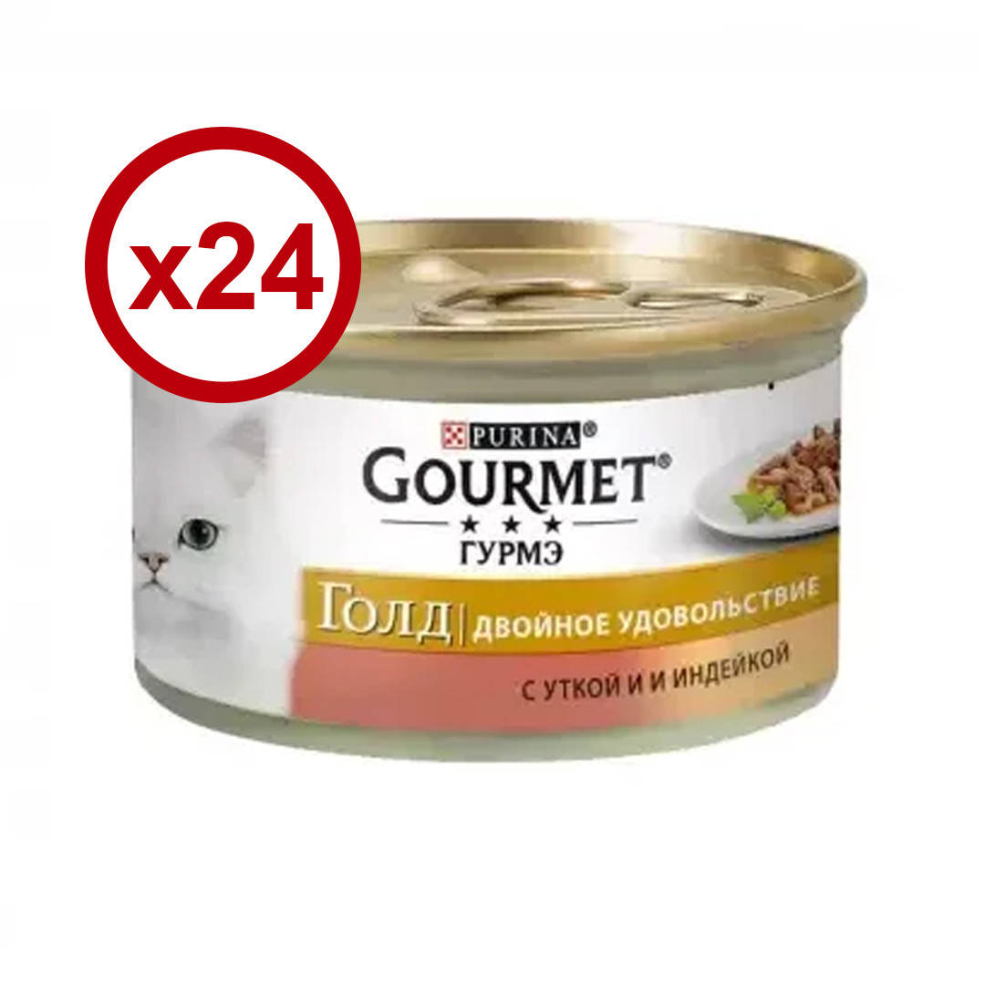 

Gourmet Gold с уткой и индейкой 85г*24шт