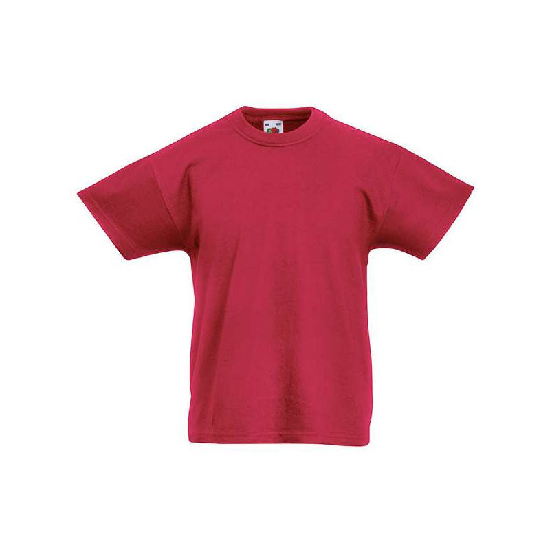 

Футболка детская легкая Original T Fruit of the Loom 152, BX Кирпично-Красный