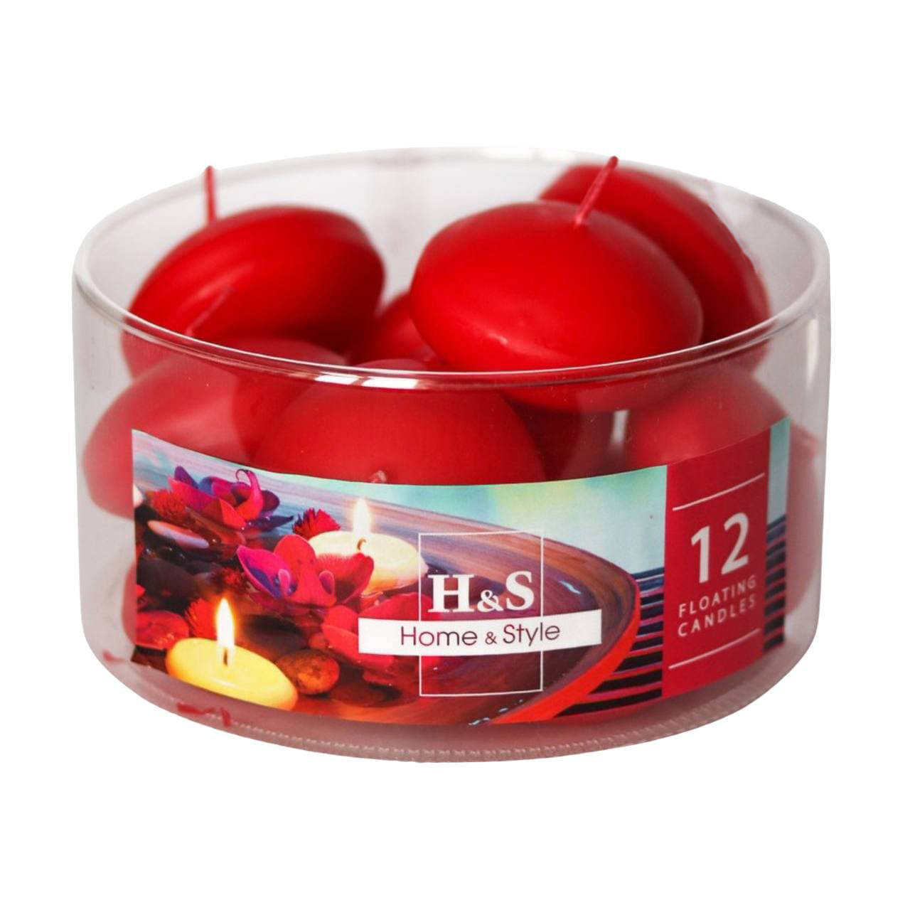 

Плавающие свечи красные (12 шт) Home&Style, Красный