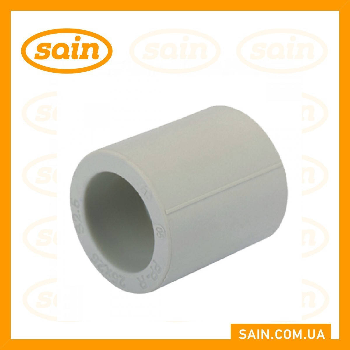 

ППР Муфта 32 x 32 (равная соединительная), Светло-серый