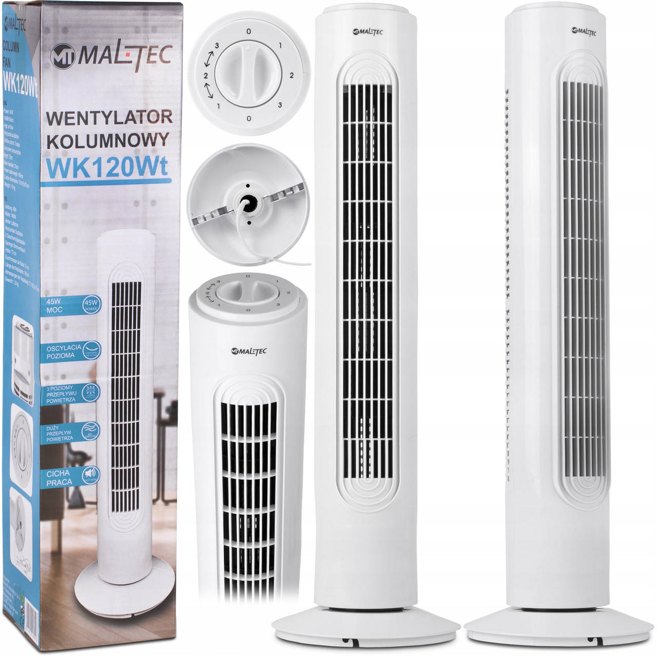 

Колонный вентилятор MalTec WK120WT