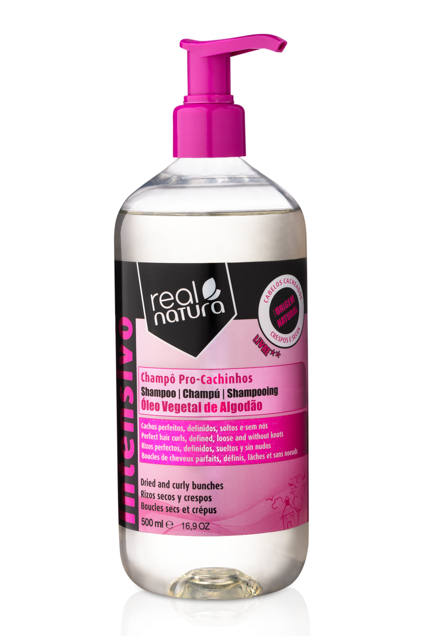 

Шампунь Real Natura Pro-Cachinhos для питания и смягчения 500ml
