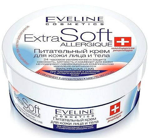

Крем для чувствительной и склонной к аллергическим реакциям кожи Eveline Extra Soft Allergique